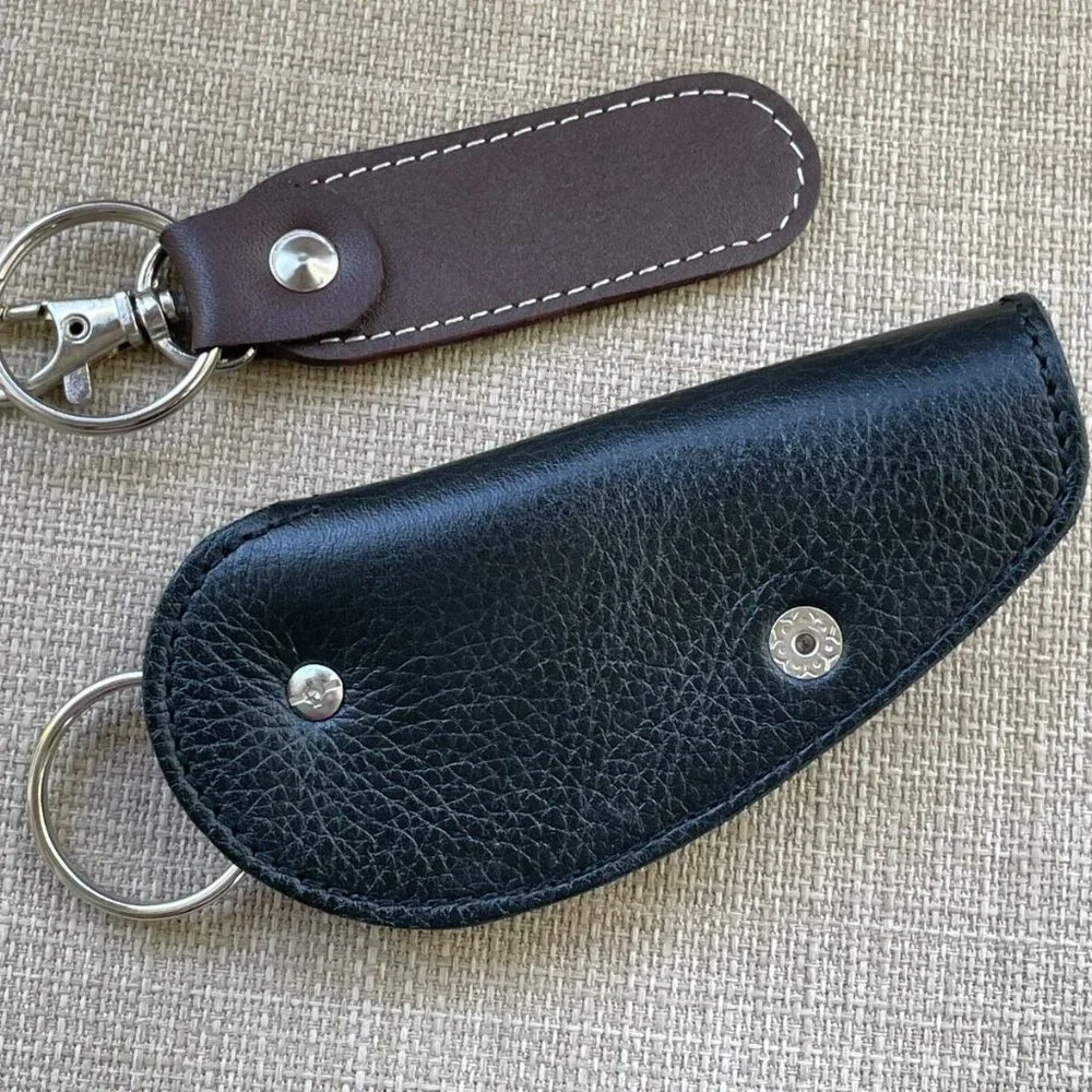 Leather Key Chain Handmade Genuine Leather Keys Holder Key rings Lot of 2